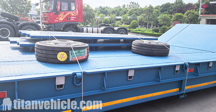 4 Line 8 Axle Folding Gooseneck Trailer for Sale in Zambia