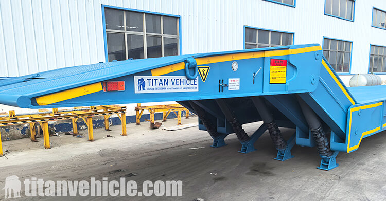 4 Line 8 Axle Folding Gooseneck Trailer for Sale in Zambia