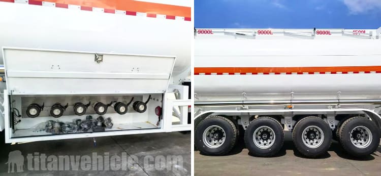 54000 Liters Fuel Tanker Trailer for Sale in Angola
