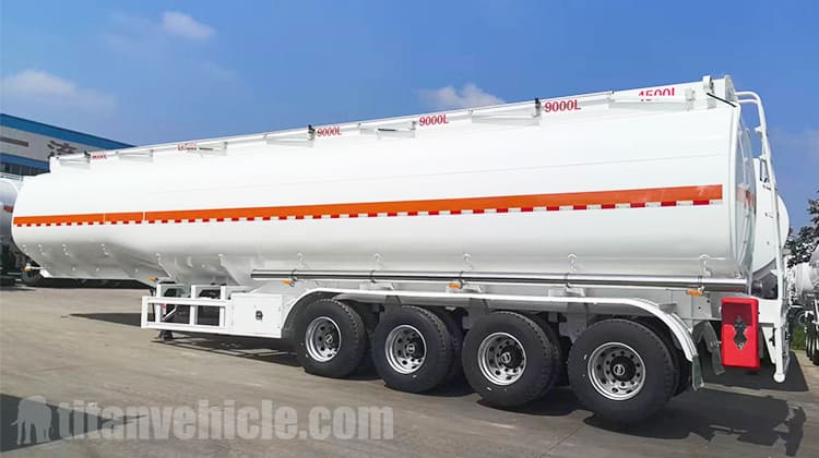 54000 Liters Fuel Tanker Trailer for Sale in Angola