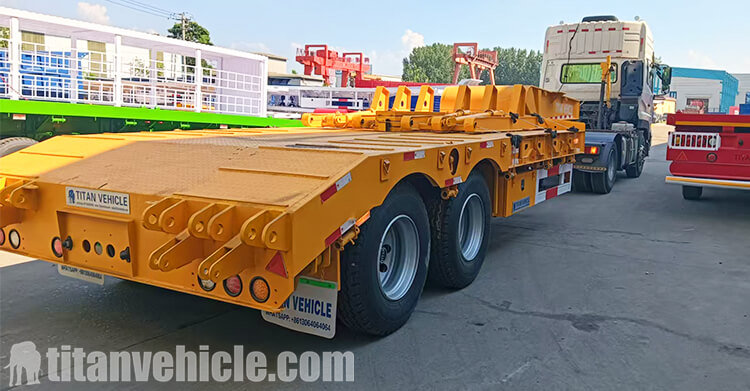 2 Axle Semi Lowbed Trailer for Sale in Dar Es Salaam Tanzania