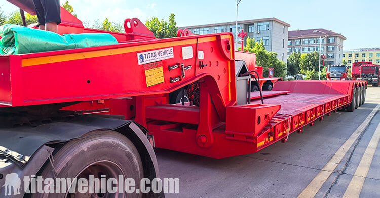 4 Axle 100 Ton Detachable Gooseneck Trailer for Sale in Nigeria
