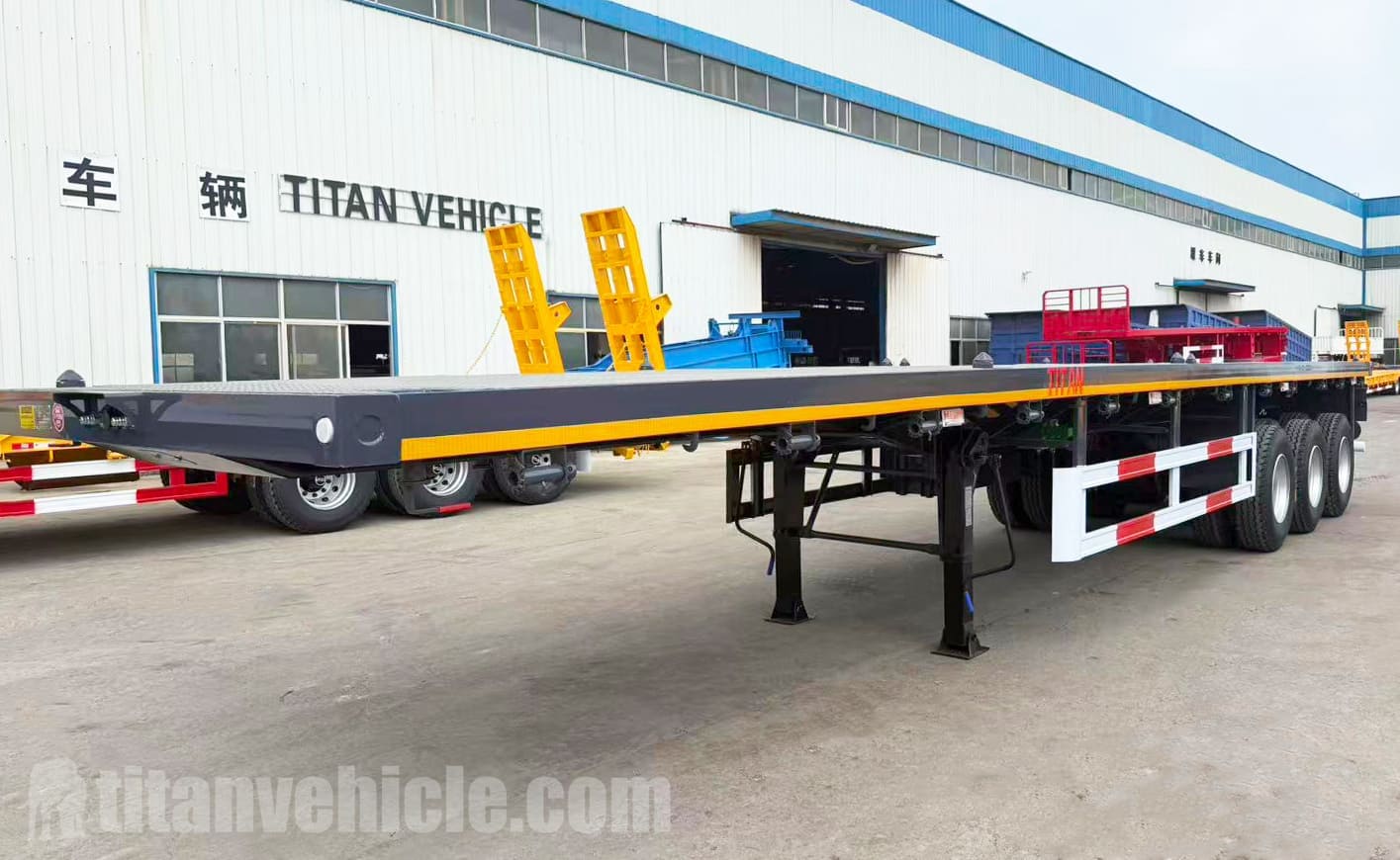 Heavy Duty Flatbed Trailer 3 Axle in Sierra Leone