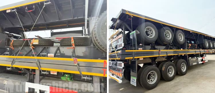 Heavy Duty Flatbed Trailer 3 Axle in Sierra Leone