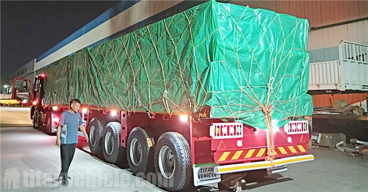 4 Axle Flat Deck Trailer for Sale In Benin