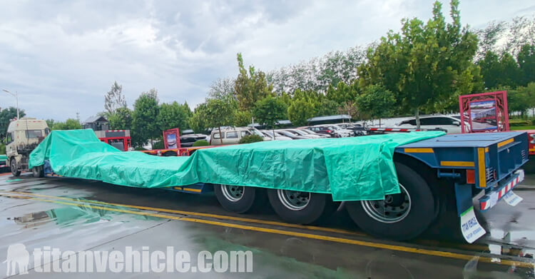 3 Axle 80 Ton Lowboy Semi Trailer for Sale in Ghana
