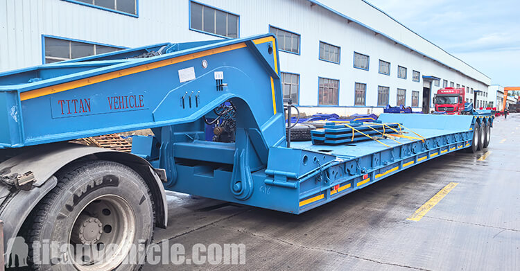 3 Axle 80 Ton Lowboy Semi Trailer for Sale in Ghana