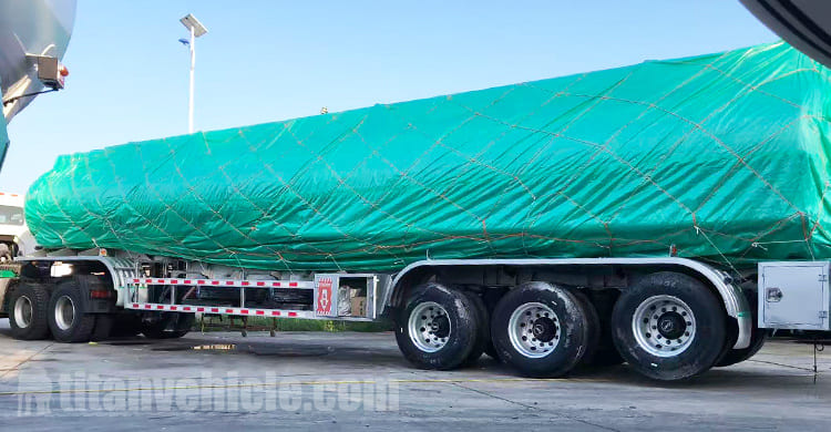 Tri Axle Aluminum Fuel Tanker Trailer for Sale in Costa Rica