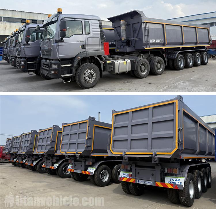 4 Axle Dump Truck Trailer for Sale in Mali