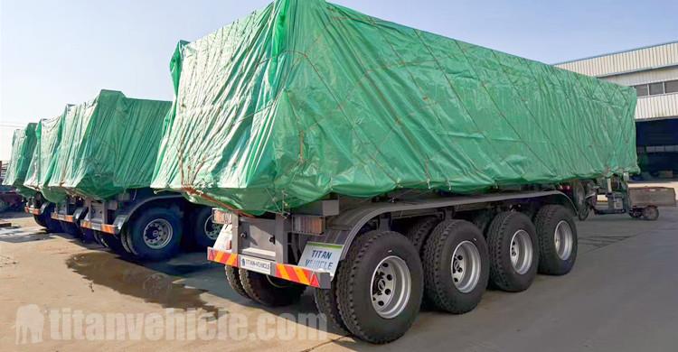 4 Axle Dump Truck Trailer will be sent to Mali