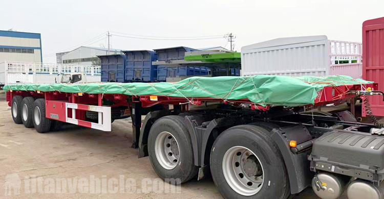 40 Foot Container Flatbed Trailer will be sent to Tanzania