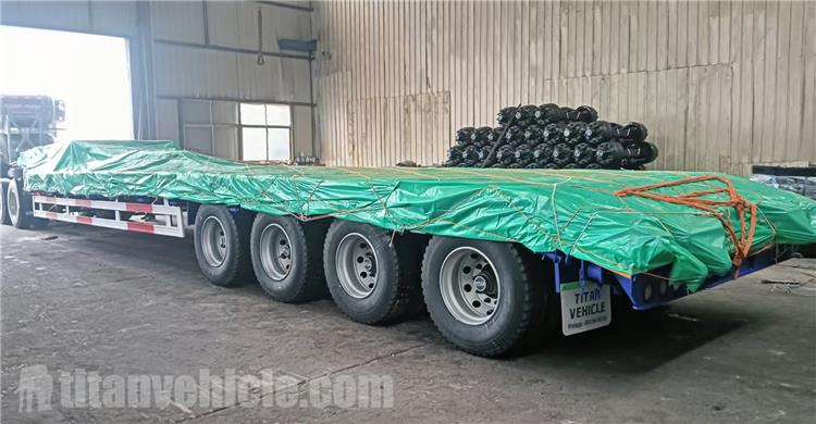 4 Axle Low Bed Truck Trailer for Sale In Tanzania