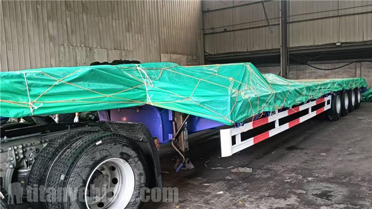 4 Axle Low Bed Truck Trailer for Sale In Tanzania