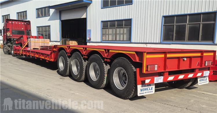 4 Axle 100 Ton Removable Gooseneck Trailer for Sale In Nigeria