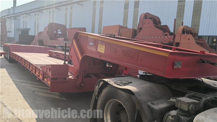 4 Axle 100 Ton Removable Gooseneck Trailer for Sale In Nigeria