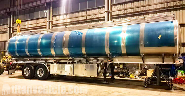 3 Axle Aluminum Tanker Trailer for Sale in Tanzania