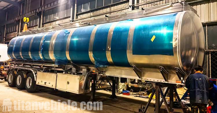3 Axle Aluminum Tanker Trailer for Sale in Tanzania