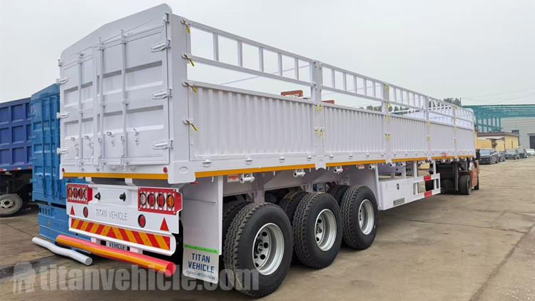 60 Ton Cargo Semi Trailer with Stake for Sale in Côte d'Ivoire