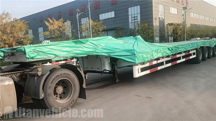 4 Axle 120 Ton Low Bed Trailer for Sale In Tanzania