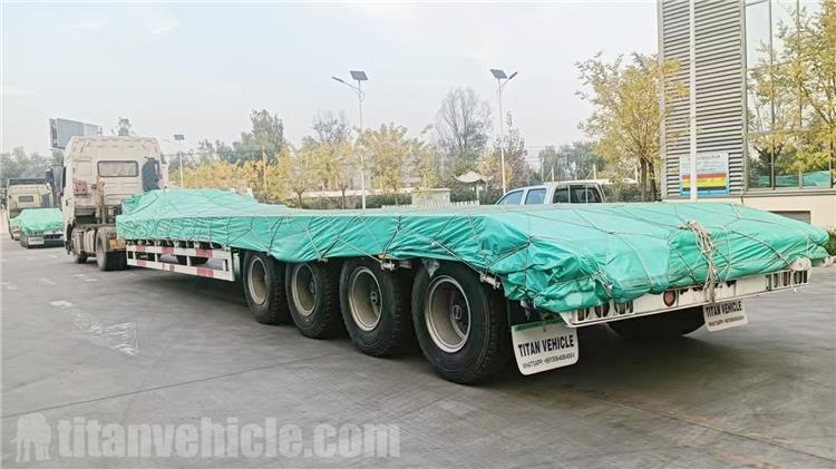 4 Axle 120 Ton Low Bed Trailer for Sale In Tanzania