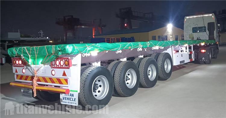 4 Axle Flatbed Trailer for Sale In Zambia