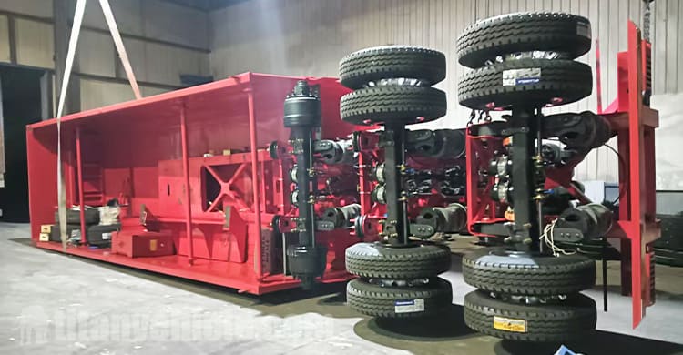 3 Axle End Dump Trailer will be Shipped to Congo