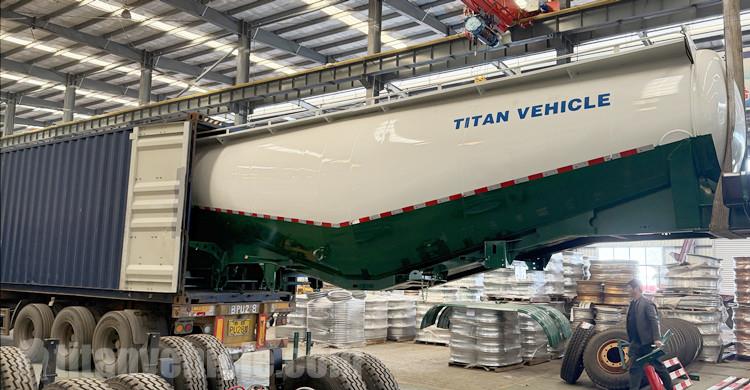 2 Axle Cement Bulker Trailer will be sent to Chile by Container