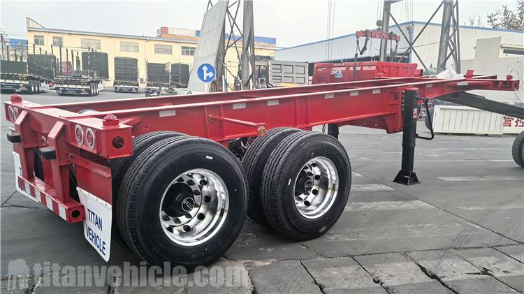 2 Axle 20ft Container Chassis Trailer for Sale In Jamaica