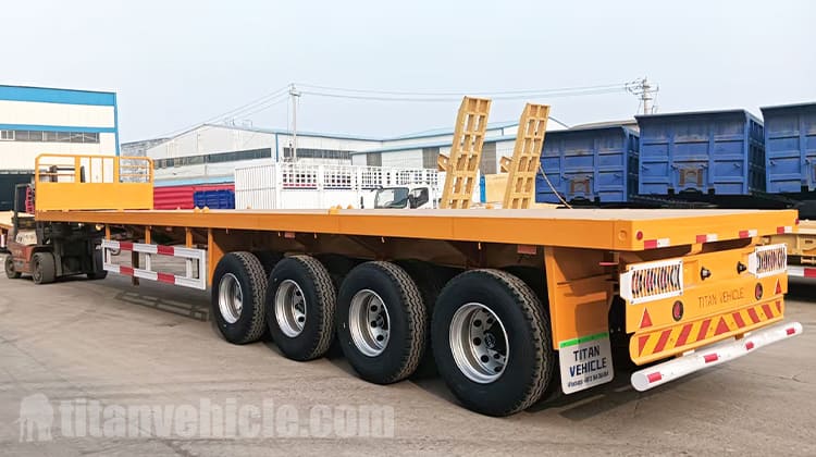4 Axle Semi Truck Flatbed Trailer Price in Mali