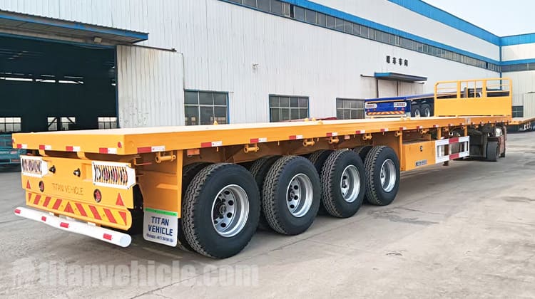 4 Axle Semi Truck Flatbed Trailer Price in Mali
