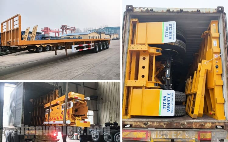 4 Axle Semi Truck Flatbed Trailer Price in Mali