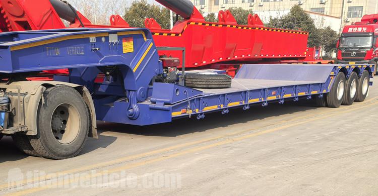 3 Axle Detachable Lowboy Trailer will be sent to Guyana
