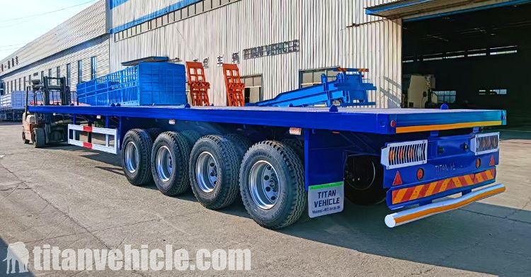 4 Axle Flat Bed Trailer for Sale Near Me in Zambia
