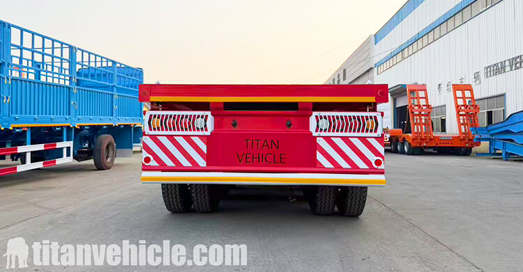 New Model Tri Axle Flatbed Trailer for Sale in Ghana