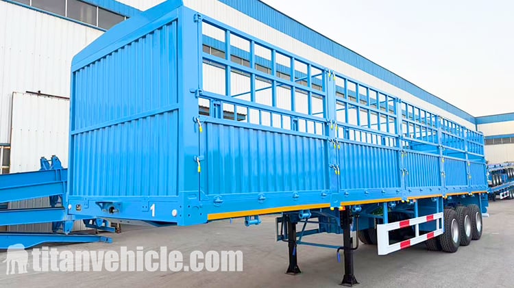 3 Axle Fence Cargo Semi Trailer for Sale in Tanzania