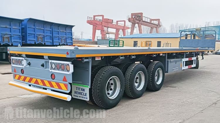 Tri Axle Semi Truck Flatbed Trailer for Sale in Angola