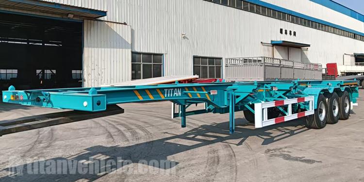 Tri Axle 40FT Container Chassis Trailer for Sale in Côte d'Ivoire