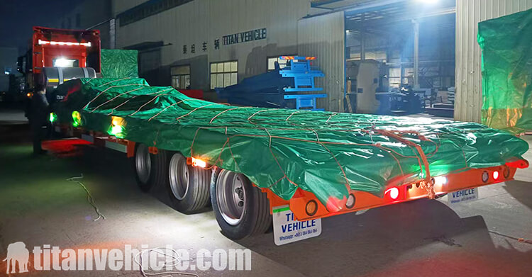 3 Axle 80 Ton Lowbed Trailer for Sale Price in Ghana