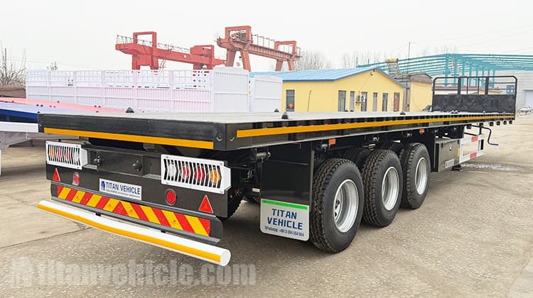 Tri Axle Truck Flatbed Trailer for Sale in Congo