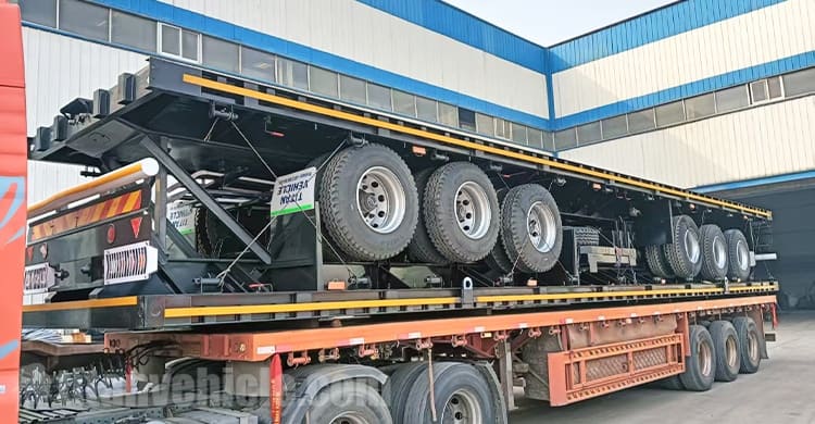 Tri Axle Truck Flatbed Trailer for Sale in Congo