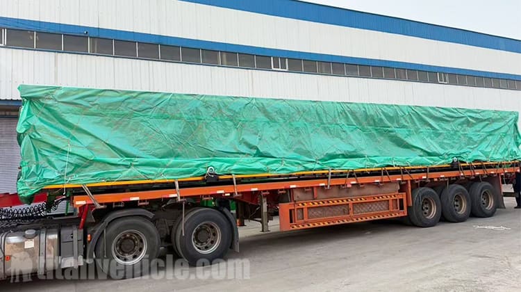 Tri Axle Truck Flatbed Trailer for Sale in Congo