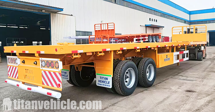 2 axle semi flatbed trailer for sale in Zambia