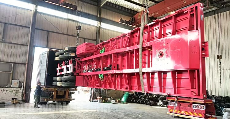 40 Ft Semi Truck Flatbed Trailer for Sale in Mali