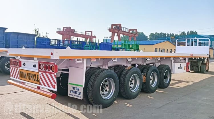 4 Axle Truck Flatbed Trailer for Sale in Sierra Leone