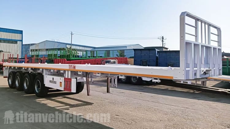 4 Axle Truck Flatbed Trailer for Sale in Sierra Leone