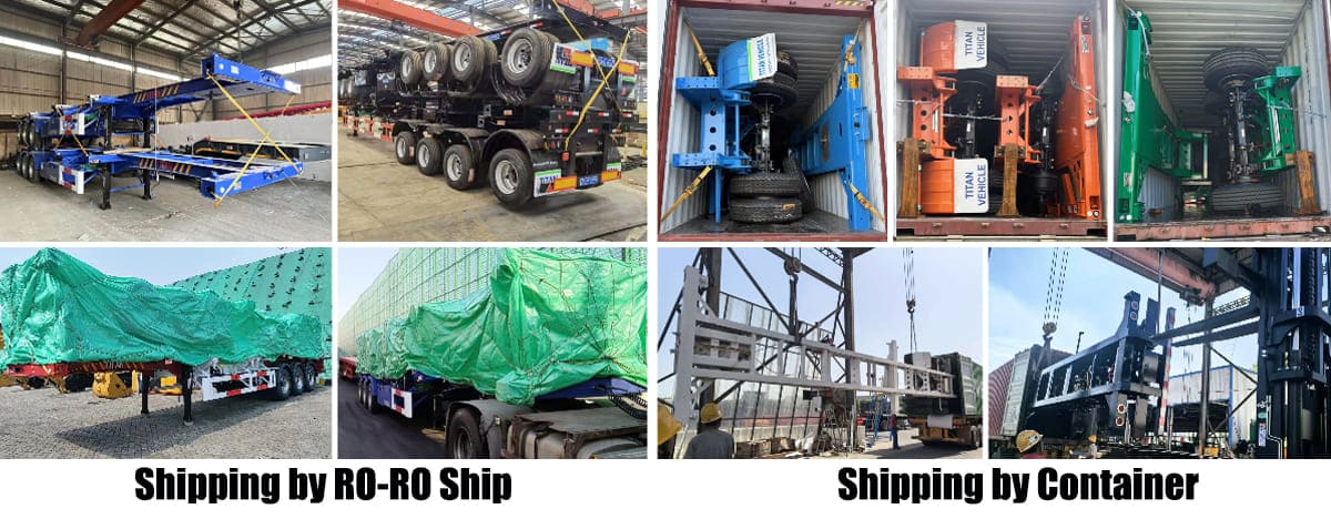 4 Axle Container Chassis Trailer in Stock Promotion FOB Price: 11700 USD
