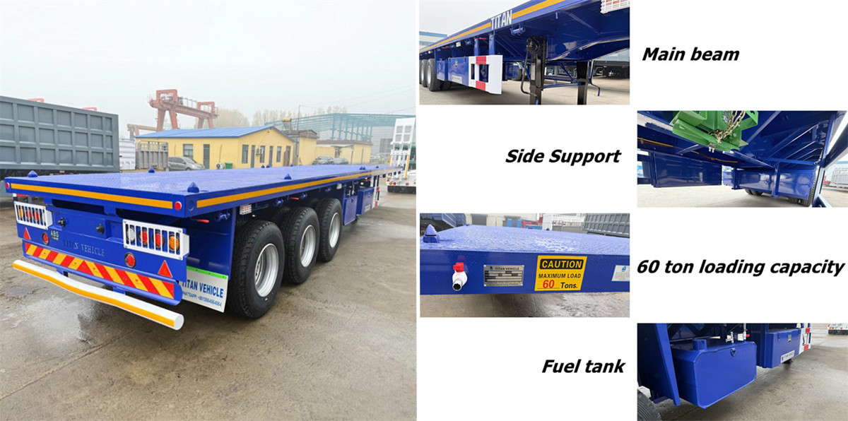Limited Stock Tri Axle Flatbed Trailer FOB Price