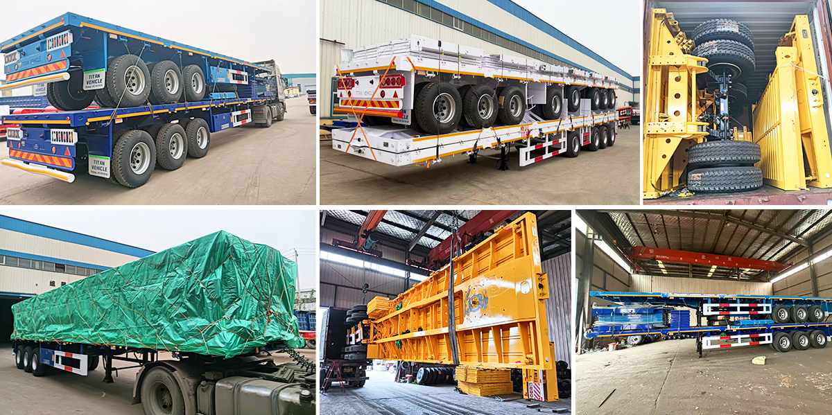 In Stock 4 Axle Fence Semi Trailer FOB Price: 15000 USD
