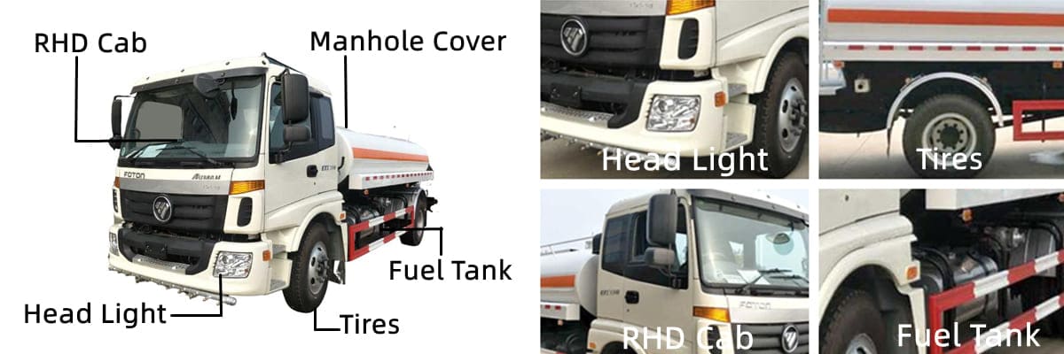 Ready Stock Foton 4x2 Water Tanker Truck FOB Price Only 27100 USD