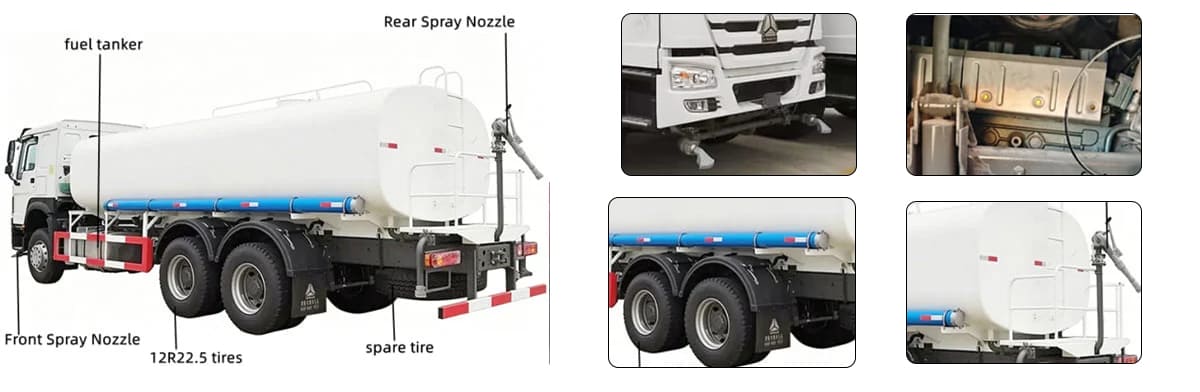 Howo Used Water Trucks Ready for Export FOB Price: 21260 USD